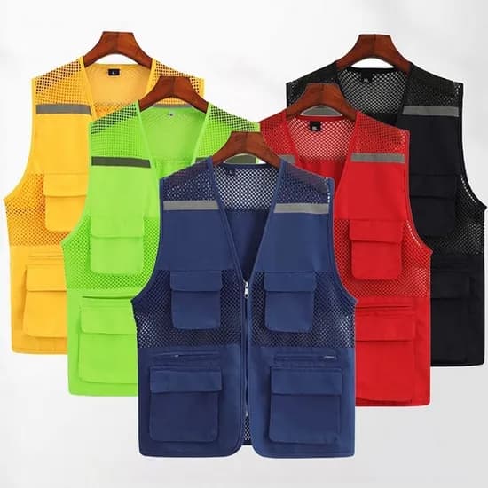 안전 작업조끼 여름용 형광 2XL 2개
