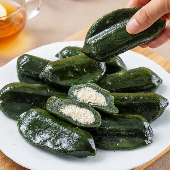 냉동 찐 모싯잎 송편 기피 1kg 20개 1팩