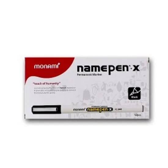 모나미 네임펜 X, 검정, 1개