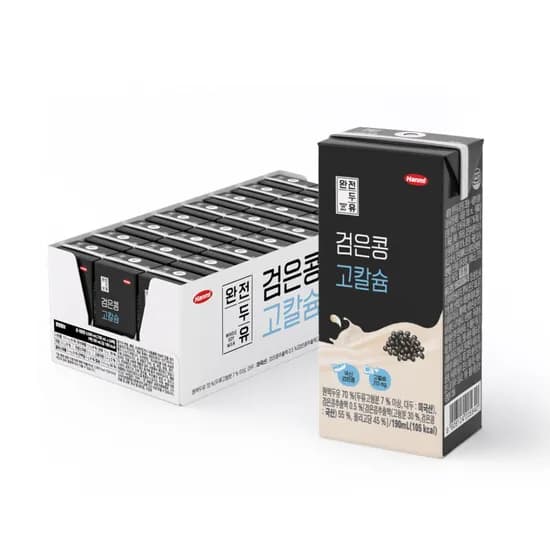 한미 완전두유, 검은콩 고칼슘, 190ml, 24개