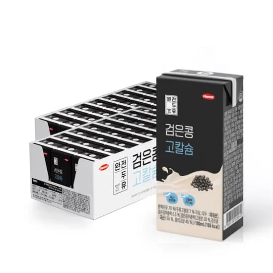 한미 완전두유, 검은콩 고칼슘, 190ml, 48개
