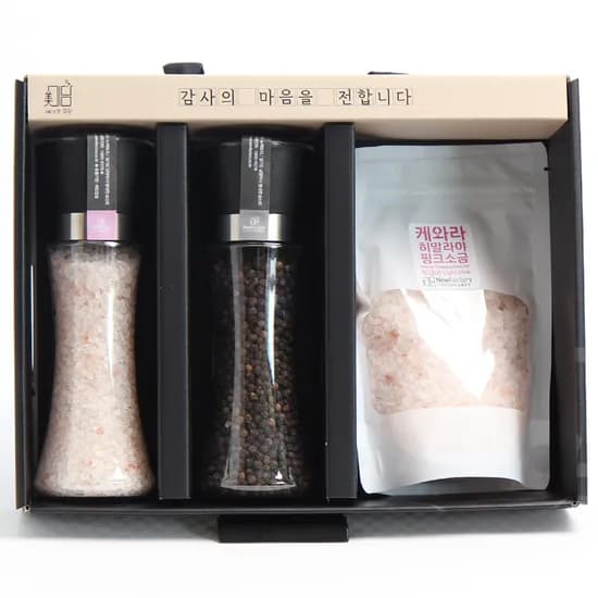 뉴팩토리 그라인더 히말라야핑크소금 최고등급 Light pink 700g 외 통흑후추