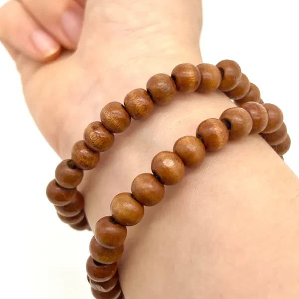 액막이 원목 염주 팔찌 8mm 2개 3,900원