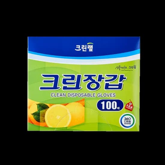 크린랩 크린장갑 100매 1팩 1개