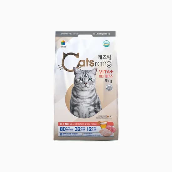 캐츠랑 업그레이드 VITA+ 고양이 사료, 닭, 5kg, 1개