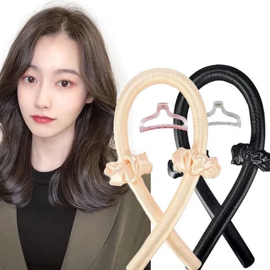 헤어롤 여자 뿌리볼륨펌 집게 그루프 구르프 셀프파마, 베이지, 중간롤, 1개