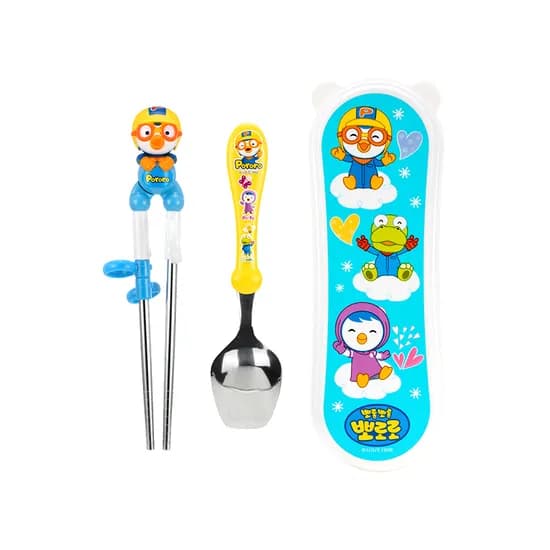 에디슨 이지스텐 수저 케이스 세트 뽀로로 1세트