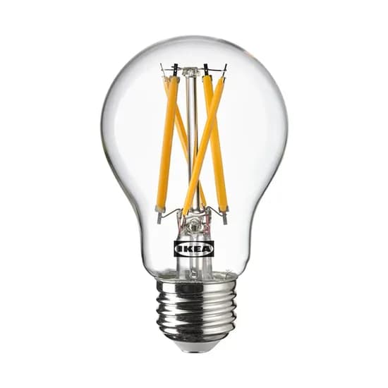 이케아 SOLHETTA LED 전구 704.986.66 E26 구형 투명 따뜻한색 470루멘 1개