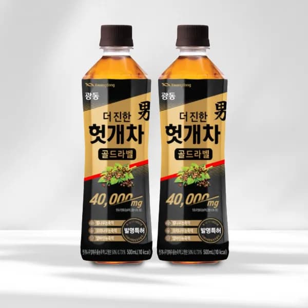 광동 더 진한 헛개차 골드라벨 500ml 12개