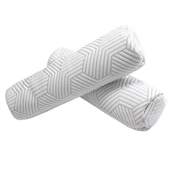 폴랑 듀라론 쿨 냉감 목침베개, 화이트, 42x10cm, 2개