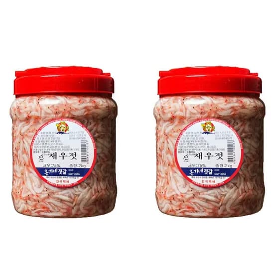 국내산 강경새우젓 추젓, 2kg, 2통