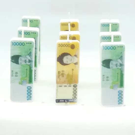 현금 생일초 케익초 지폐초, 5만원+5만원, 2개