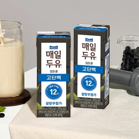 매일두유 고단백 검은콩, 190ml, 24개