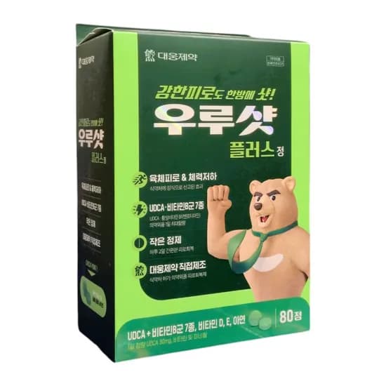 대웅제약 우루샷 플러스정 80정 1개