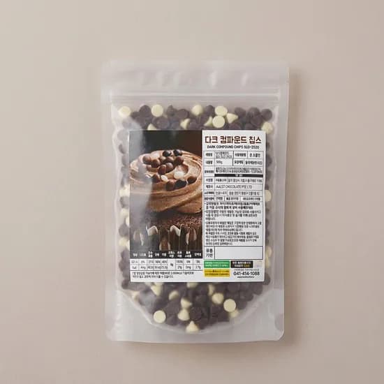건강스토리 다크 컴파운드 초코칩 500g 1개