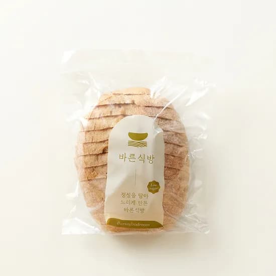 바른식방 저당 통밀빵 400g 2개