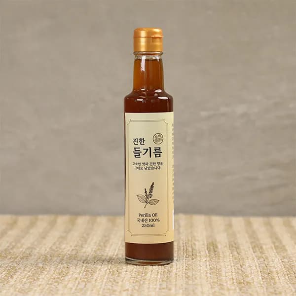 만능기름 비법 착한 국내산 들기름 250ml 1병