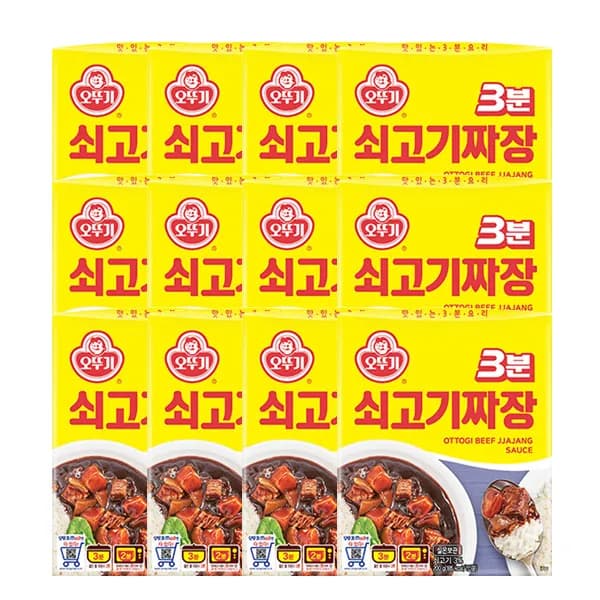 오뚜기 3분 쇠고기짜장 200g 12개