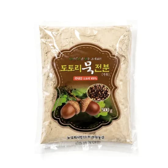 비비x푸드 국내산 도토리묵 가루 500g 1개