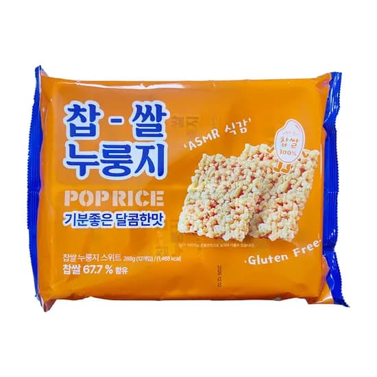 찹쌀 누룽지, 스위트맛, 288g, 4개
