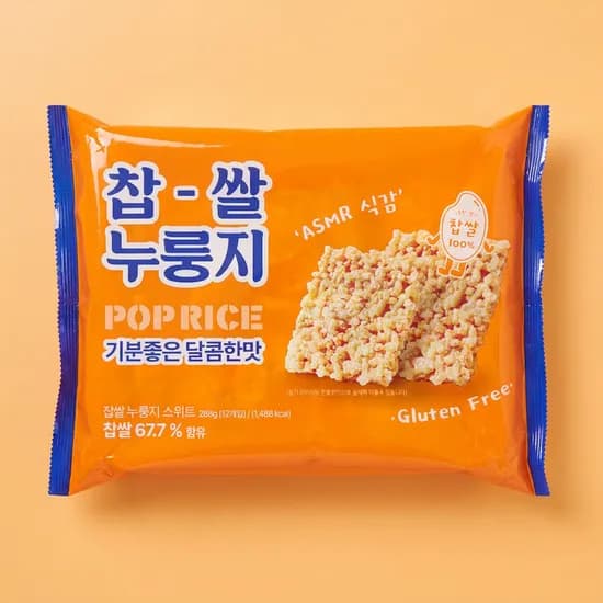 메고지고 찹쌀 누룽지과자 스위트맛 288g 6개