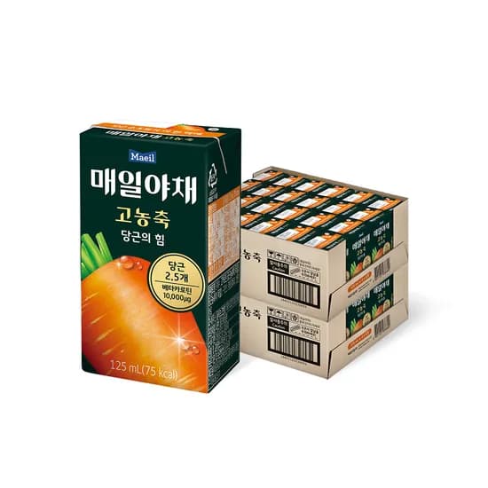 매일야채 고농축 당근의 힘 125ml 48개