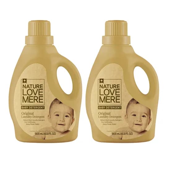 네이쳐러브메레 아기세탁세제, 오리지널향, 용기형, 1800ml, 2개