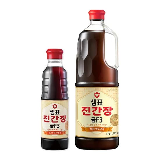 샘표 진간장 금F3 1.7L 1개 외 500ml 1개