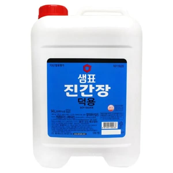 샘표 진간장 덕용 14L 1개 22,200원