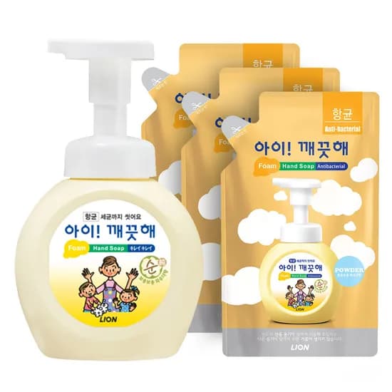 아이깨끗해 향균 폼 핸드 솝 본품 리필세트, 순, 850ml, 1세트