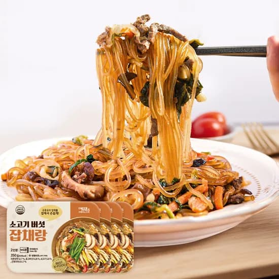 잡채랑 소고기 버섯 잡채 350g 4개