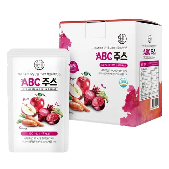 바로이즙 ABC주스 100mL 10포 1박스