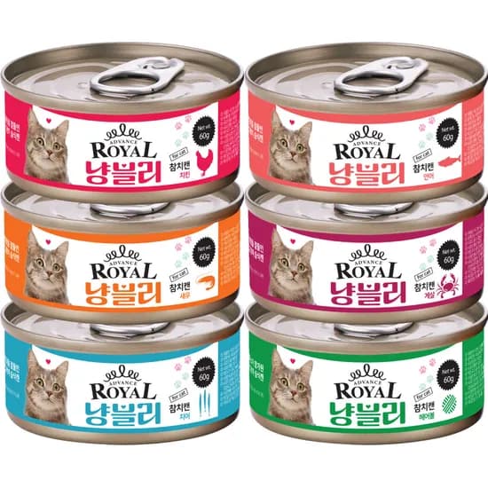 로얄 냥블리캔, 고양이, 콤보, 60g, 24개입, 1개