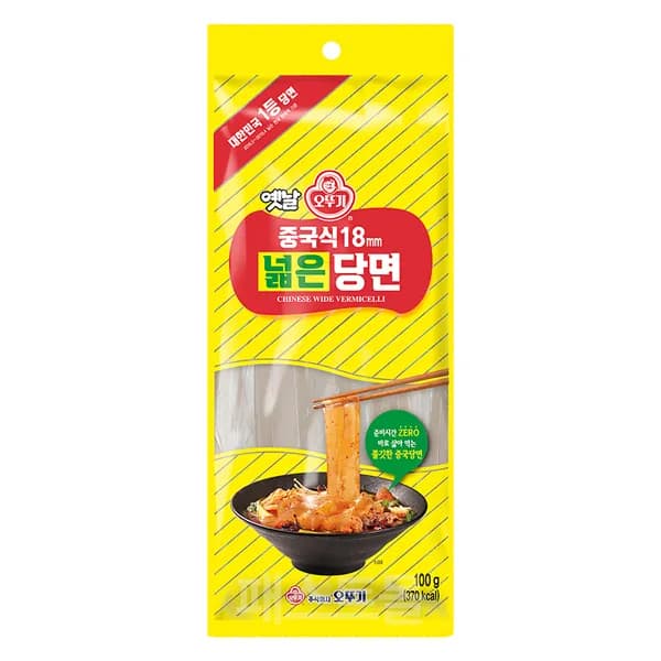 오뚜기 중국식 18mm 넓은당면 100g 4개