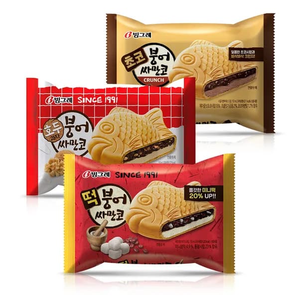 붕어싸만코 떡 150ml 1개 + 초코 150ml 10개 + 호두과자 150ml 10개, 30개