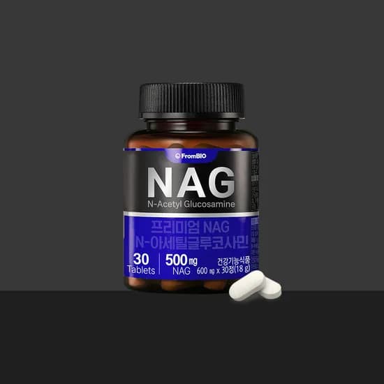 프롬바이오 관절 연골 건강 프리미엄 NAG N-아세틸글루코사민 500mg 30정 1박스