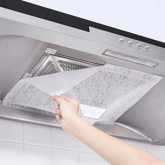 주방 가스레인지 후드커버 컷팅 화이트 43x45cm 12개입 2개