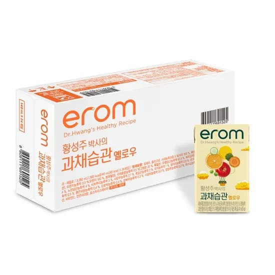 이롬 황성주박사의 과채습관, 옐로우, 140ml, 24개
