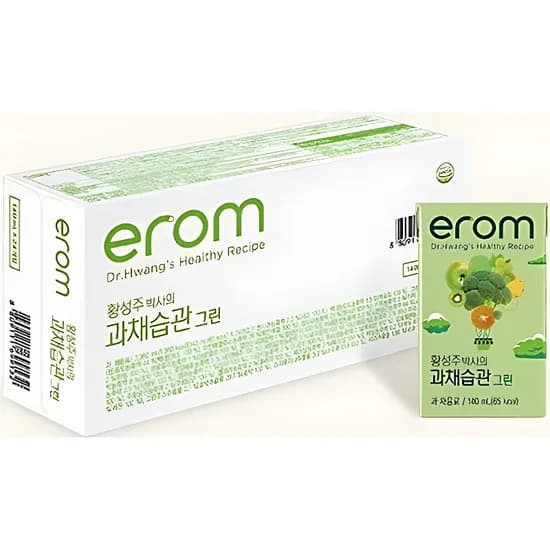 이롬 황성주박사의 과채습관 그린, 140ml, 24팩