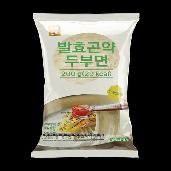 빼빼곤약 발효곤약 두부면, 200g, 10개