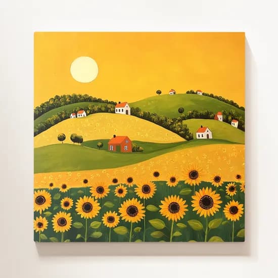 인테리어 소품 그림 액자 풍경05, 40x40cm, 캔버스 액자