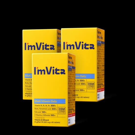 아임비타 멀티비타민 데일리, 850mg, 60정, 3개