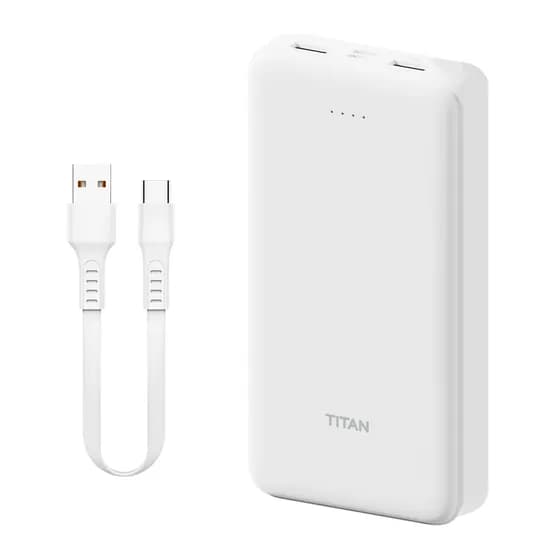 타이탄 슬림 보조배터리 20000mAh, 화이트