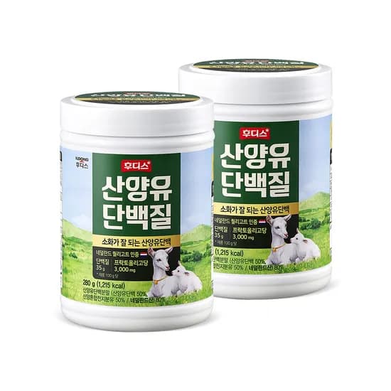 후디스 산양유 단백질 280g 2개 24,700원