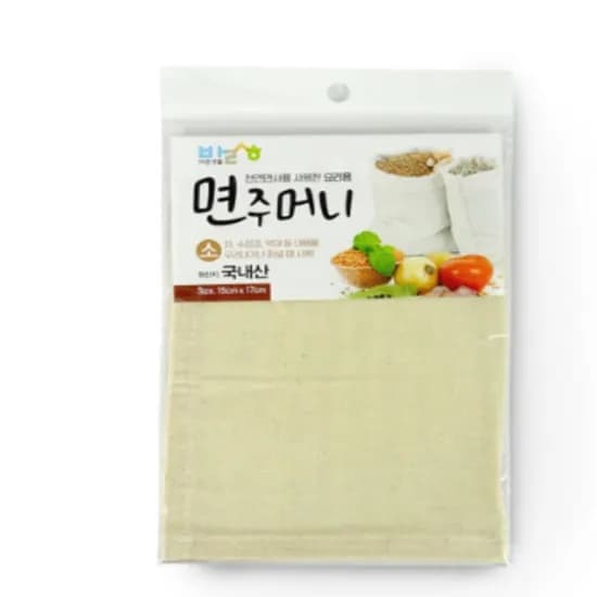 바른생활 면주머니 요리용, 기본, 1개