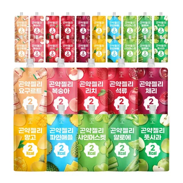 데이앤 곤약젤리 에브리데이팩 10종 150g 30팩 1박스 15,900원