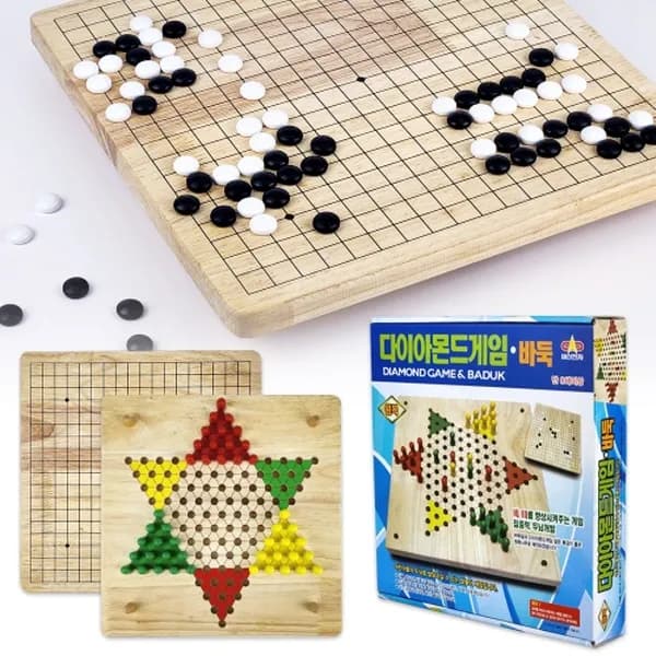 2in1 원목 다이아몬드 바둑 게임 1개 16,700원