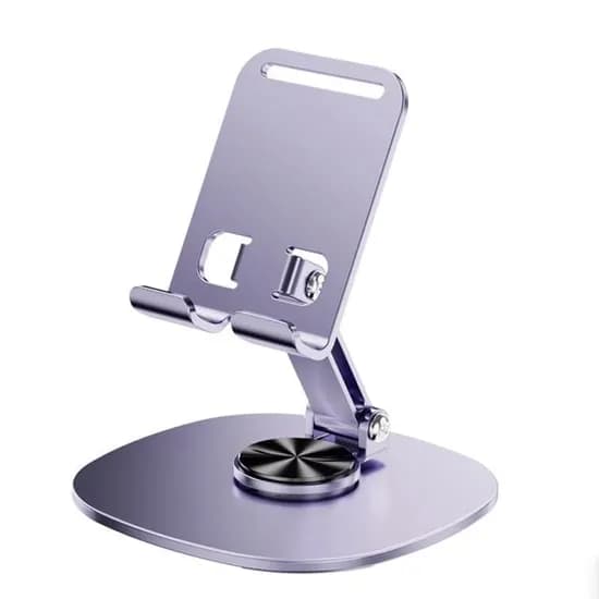 접이식 회전 논슬립 휴대폰 태블릿 거치대, 퍼플, 1개