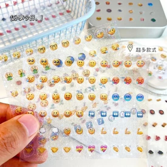 EMOJI 다꾸 스티커, 이모지 스티커, 4매
