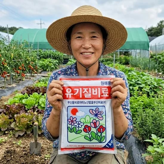 텃밭 유기질 비료 원예용 가드닝 퇴비 식물 영양제 거름 화분, 1kg, 1개